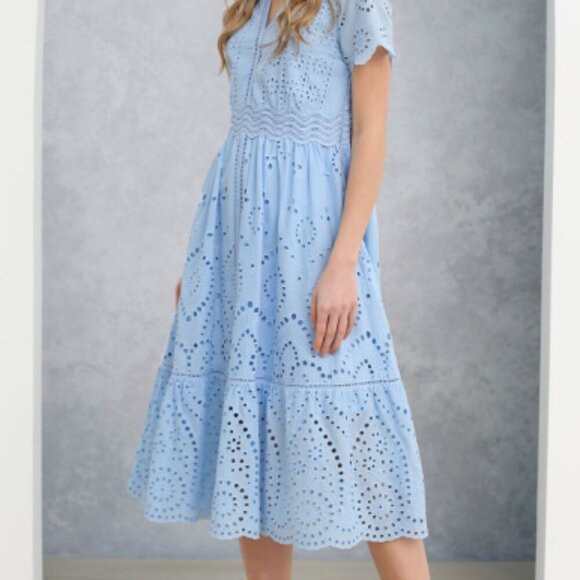 Chicwish Dresses & Skirts - Chicwish Womens Dress Size Small Cotton in Blue NWT